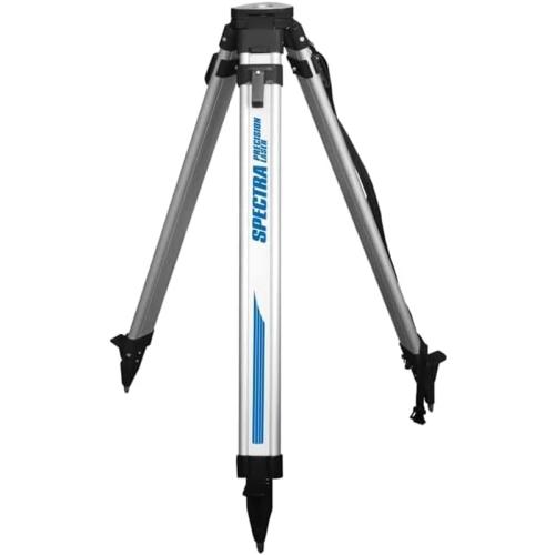 Spectra Precision Q104025 Medium-Duty Aluminum Tripod with Flat Head, 5/8-11 Thread and Shoulder Strap for Laser and Surveying Instruments