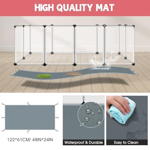 VISCOO 20 Panels Small Animals Playpen, 48x24x16 Pet Playpen