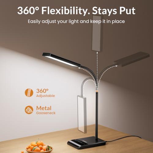 LEPOWER Desk Lamp, 800LM LED for Home Office, True Eye-Caring for Reading