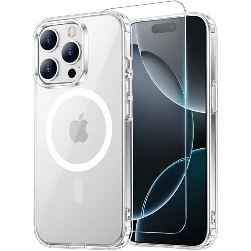 for iPhone 16 Pro Case with Screen Protector Clear