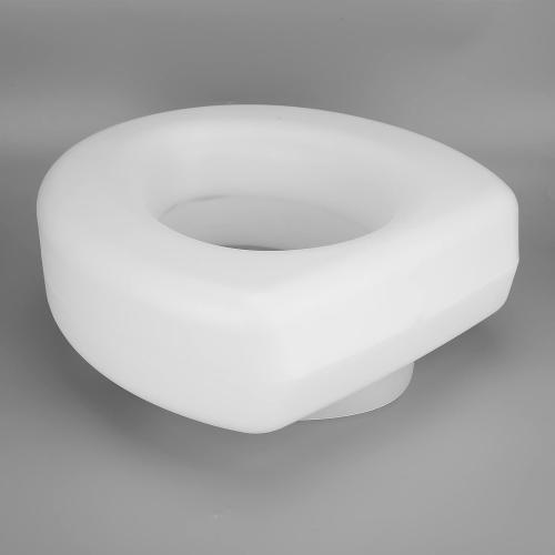 WHITE Portable Toilet Seat Booster Cushion, Raised Donut, for Elongated and Standard, Bathroom Safety, Portable, Padded, Booster, Easy to Clean, Padded Pad