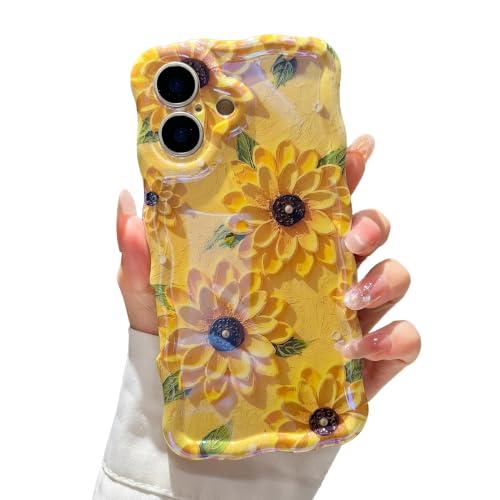 XIZYO Case for iPhone 17 Oil Painting Flower-Double Sunflower/Yellow