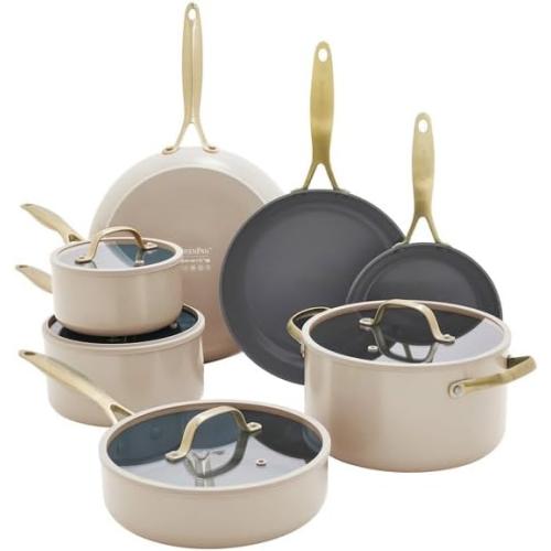 GreenPen Jewel Pro 11-piece Cookware Set (Taupe)