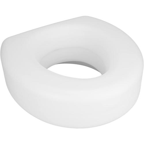 Raised Toilet Seat with Secure Locking, Elevated Universal Fit Commode Riser for Seniors & Mobility Support, Non Slip Bathroom Safety Seat (300lbs Capacity)