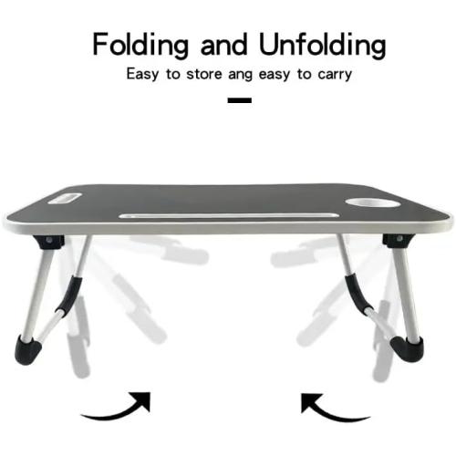 Simple and Stylish Laptop Folding Table, Bedside Storage Table, Portable Suitable for Bed/Sofa/Desk