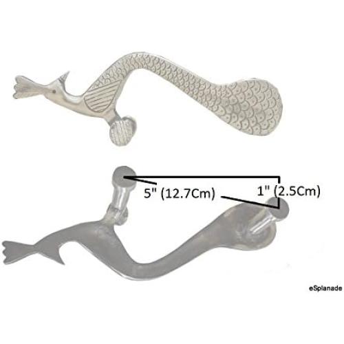 eSplanade - Designer Pair of Brass Door Handles (2 pcs) | Handle-Sets | Door Decor | Brass Door Pulls - Peacock Shaped (10 Inches)