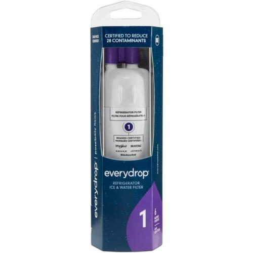everydrop by Whirlpool Ice and Water Refrigerator Filter 1, EDR1RXD1, Single-Pack , Purple