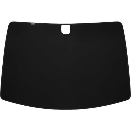 JOWUA Windshield Sunshade Compatible for Tesla Model Y, Black mesh Fabric with Anti-Light Silver Coating