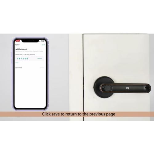 Fingerprint Door Lock Biometric Door Knob with Keypad Keyless Entry, 5-in-1 Door Locks for Bedrooms(Fingerprint/App/Code/Key/IC Card), Home Hotel Office Apartment Black