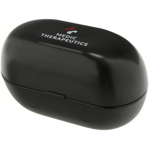 Hearing Aid w/Rechargeable Carrying Case & Extra Ear Tips (Beige)