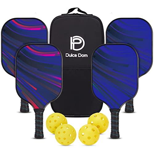 DULCE DOM Pickleball Paddles Set of 2/4 - USAPA Approved
