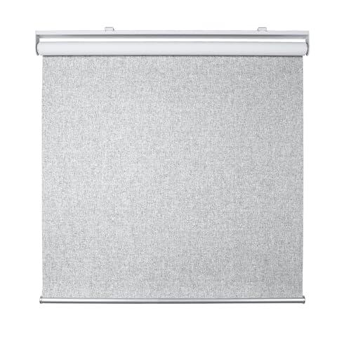 Homebox Cordless Blackout Roller Shades for Windows, 100% Room Darkening Blinds with Thermal Insulated Easy Install Spring System for Home, Living Room, Nursery (35 W x 72 H, Grey)