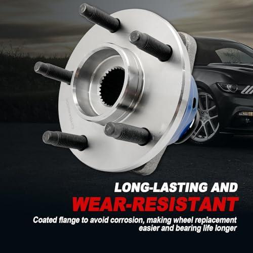 Pair 513214 Front Wheel Bearing Hub Assembly Compatible with Chevy Cobalt HHR 2008-2010 Malibu 2004-2012, for Pontiac G6 2005-2010, for Saturn Aura 2007-2009 Hub Bearing, 5 Lug w/ABS