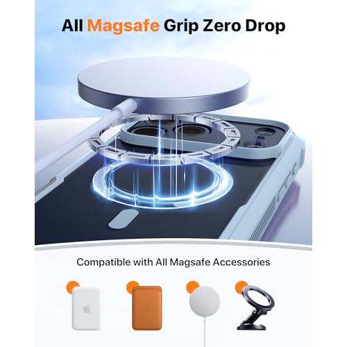 Diaclara Magnetic & Screen Protector for iPhone 17 Pro Max Case,Blue