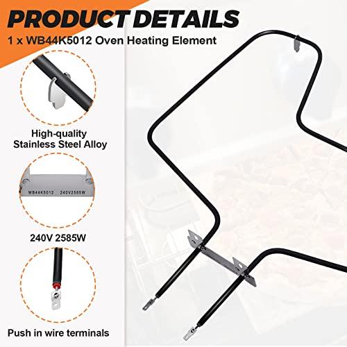 Bake Element WB44K5012 Heating Element Replacement RANGE BAKE ELEMENT wb44k5012 for GE Hot.point Kenmore Oven - Replaces 325883,340521,8029,WB44K5012E,Model #9119504190, 9114638812,and more