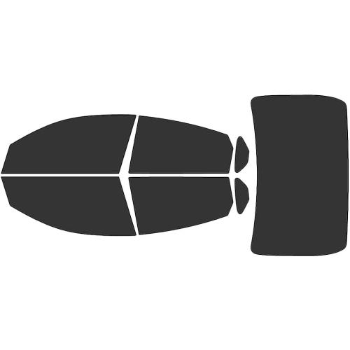 Rvinyl Window Tint Kit Compatible with Honda Civic 2016-2021 Sedan - Black 20% - Single Ply No Bubble Film - Do it Yourself Vehicle Complete Precut Kit