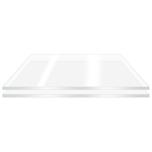 2 Pieces 16” x 20” Clear Acrylic Sheet Plexiglass - 1/8”(3mm) Thick, Use for Craft Projects, Signs, DIY Projects and More; Cut with Saw or Hand Tools, No Laser Cut