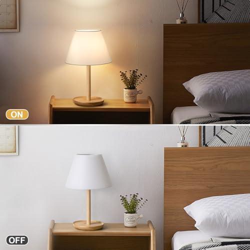 Small Lamp Shades Set of 2, 5.5 Top x 10 Bottom x 6.6 High, Small White Lamp Shades for Table Lamps, Fabric Lampshade Replacement for Bedside Lamp, Wall Sconces, Spider, Clip on Adapters Included