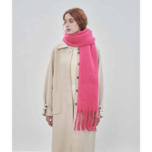 OUNIYA Large Chunky Scarf Oversized Fluffy Scarves Blanket Big Wool Thick Winter Warm
