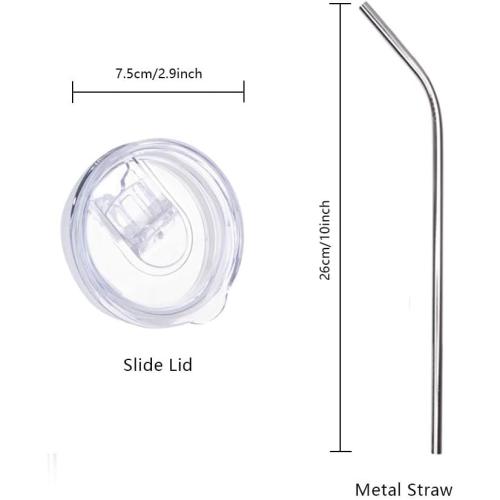 PYD Life 10 Pack Sublimation Tumblers Bulk Blank 20 OZ Skinny White Stainless Steel Tumbler Cups with Straw and Lid for Mug Tumbler Heat Press Sublimation Oven Printing