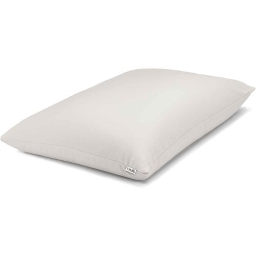 Beige Hullo Buckwheat Pillow Standard Size 20×26 • Organic, Cooling, Firm Pillows for Sleeping • Made in USA