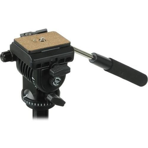 Magnus VT-400, Video Tripod System with 2-Way Pan Head, Extends to 64”, Max Load 15 lbs. Mid-Level Spreader, Rubber Feet. Plus Quick Release plate and carrying case