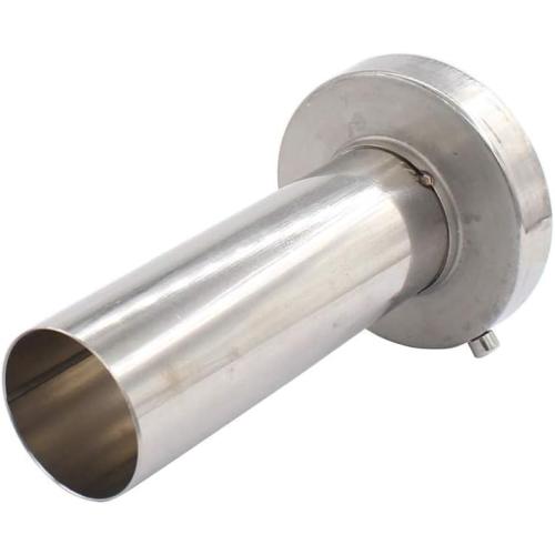 Unifizz Stainless Steel Round Exhaust Muffler Tip 4'' inch Removable Silencer Inner Silence