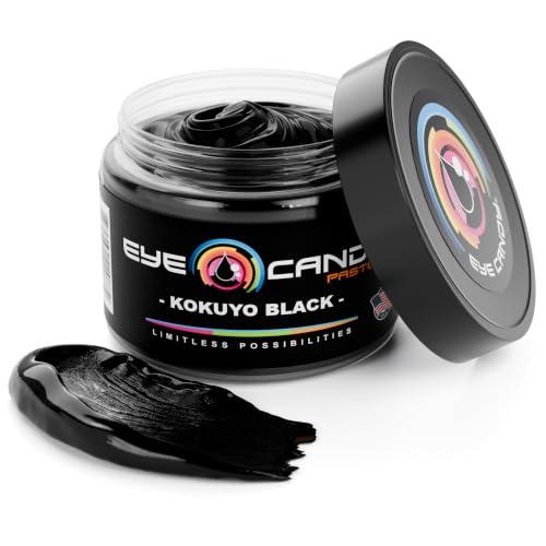 Eye Candy Black Resin Pigment Paste Kokuyo Black (2 oz Paste) | Highly Pigmented, Ultra-Fine, Versatile for Multiple Epoxy Resin Applications, and Customizable Colors