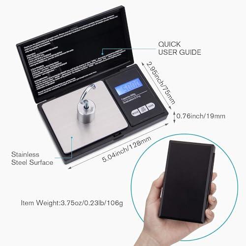 HMKIS Diamond Tester   200g/0.01g Jewelry Scale＋30X Mini LED Magnifying