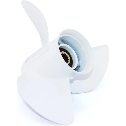CAPTAIN Outboard Propeller fit Yamaha 115 T50 60 70 75 80 85 90 100 130 HP Engines, OEM 15 Spline Tooth Outboard Prop, RH Aluminum Propellers