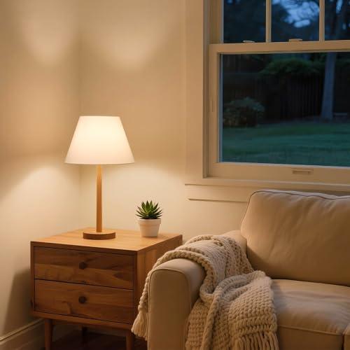 Small Lamp Shades Set of 2, 5.5 Top x 10 Bottom x 6.6 High, Small White Lamp Shades for Table Lamps, Fabric Lampshade Replacement for Bedside Lamp, Wall Sconces, Spider, Clip on Adapters Included