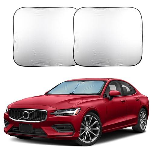 EcoNour 2 Piece Foldable Car Windshield Sun Shade, UV & Heat Protection
