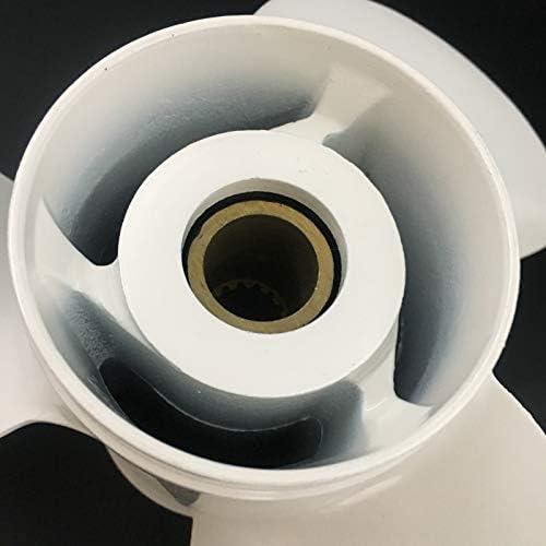 CAPTAIN Outboard Propeller fit Yamaha 115 T50 60 70 75 80 85 90 100 130 HP Engines, OEM 15 Spline Tooth Outboard Prop, RH Aluminum Propellers