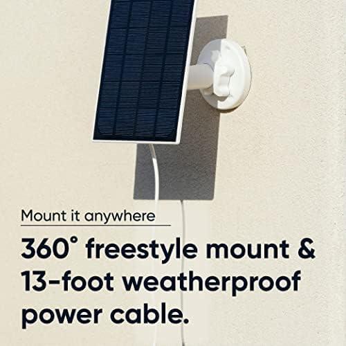 WYZE Solar Panel - Compatible with Wyze Cam Outdoor v1/v2 and Battery Cam Pro, Continuous Power with 2.5W 5V Charging