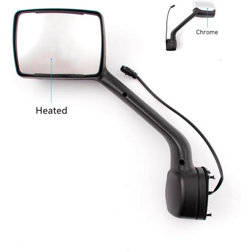 Replacement for Kenworth T680 Hood Mirror Assembly Heated 2013-2020 Peterbilt 579 587 2010-2017 Driver Side/Left Side LH (Chrome)