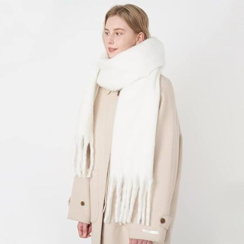 MININAI Women Chunky Scarf, Soft Warm Winter Scarf for Cold Weather, Christmas Blanket Scarves Pashmina Shawl Wrap