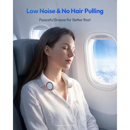 Gaiatop Portable Neck Fan Rechargeable, Hands-Free Cooling, 23.5hrs Runtime