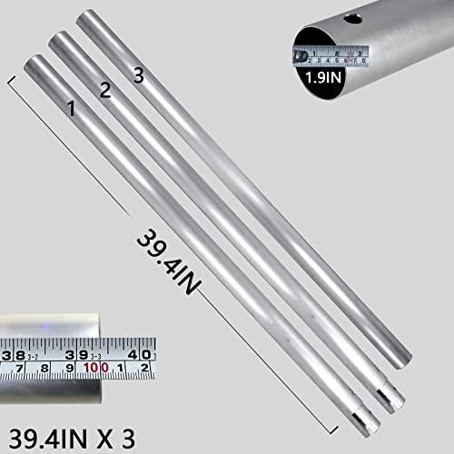 118/3m Stainless Metal Tube Crossbar for Studio Backdrop Wall Mount System - Holder Pole