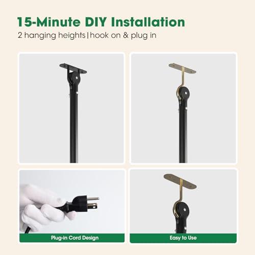 23 Waterproof Outdoor Ceiling Fan with Light, Outdoor Hanging Fan for Patio, 6-Speed & 3 CCT LED, Caged Ceiling Fan with Smart APP & Remote Control, Perfect for Gazebo, Pergola, Canopy