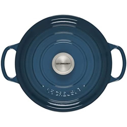 Le Creuset Enameled Cast Iron Signature Round Dutch Oven, 4.5 qt., Deep Teal