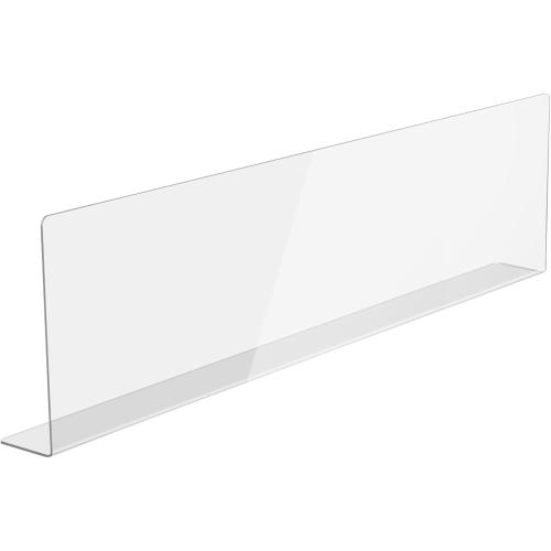 Acrylic Sink Splash Guard, Highly Transparent Fixed Splash Guard for Kitchen Island & Bathroom（23.6L x 1.6W x 4.7H）