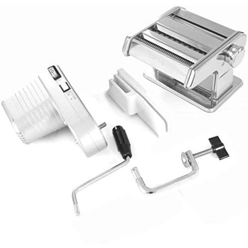 Shule Electric Pasta Maker with Motorized Roller, Stainless Steel