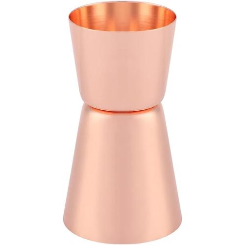 Double Side Jigger 15ml 30ml, spotless Steel Cocktail Measucircle Cup, tending Jigger for and Home Use, Rose Gold