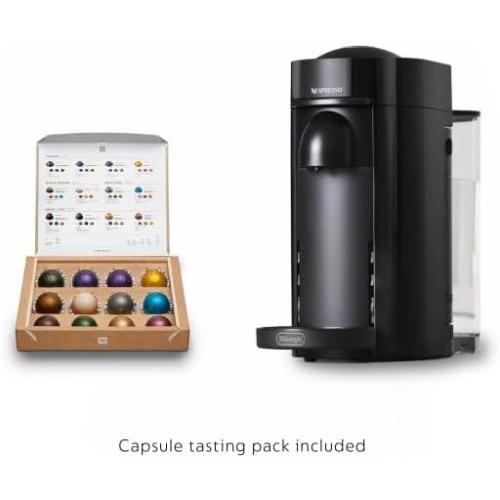 Nespresso Vertuo Plus Coffee and Espresso Maker By De'Longhi, Ink Black
