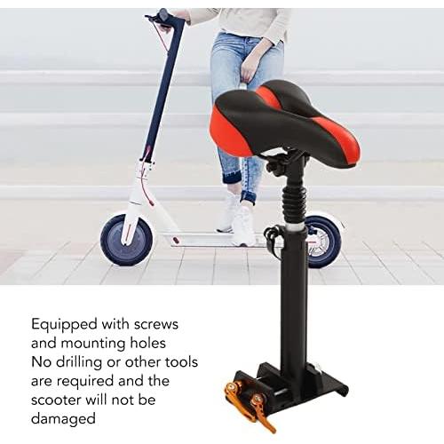 KENANLAN E Saddle Electric Scooter Seat Fits for M365,Adjustable Universal Punch Scooter Seat Attachment,Folding Electric Scooter Seat Saddle Folding Seat Replacement