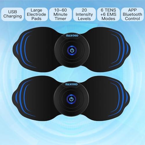 MASTOGO 12 Modes Wireless TENS Unit Muscle Stimulator for Pain Relief