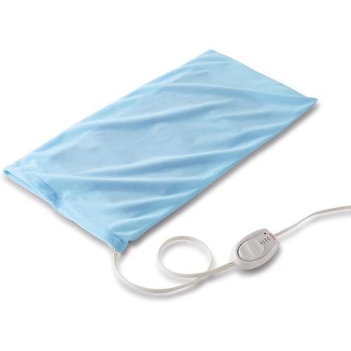 Sunbeam XL Heating Pad for Back Neck and Shoulder Pain Relief with Sponge for Moist Heating Option Extra Large 12 x 24 Blue