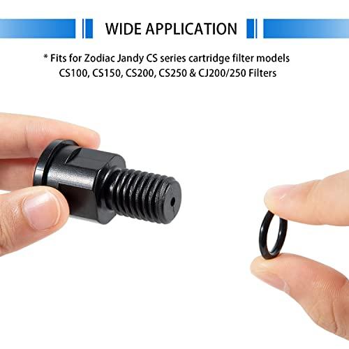 R0557100 Pressure Gauge & Air Relief Adapter Replacement for Select Zodiac Jandy CS/CJ Series Cartridge Filter