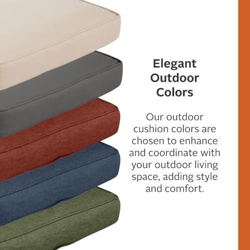 Classic Accessories 62-045-INDIGO-EC Montlake FadeSafe Water-Repellent 59 x 18 x 3 Inch Outdoor Bench Cushion, Heather Indigo