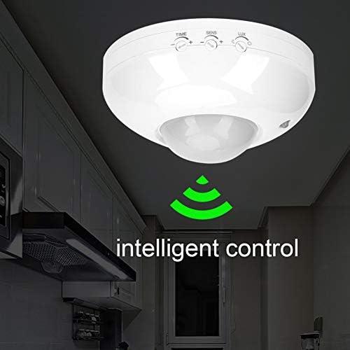 Infrared Sensor Detector Light Bulb Switch 110V-240V Adjustable PIR Auto Sensor Switch Body Motion Movement Ceiling